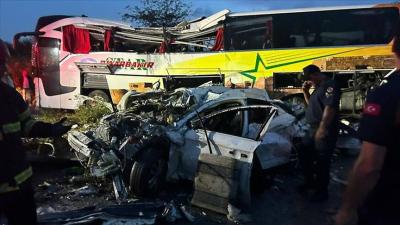 Title: 10 Killed in Highway Collision in Turkey (Video)
