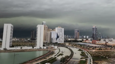 After the Rainstorm: A Green Cloud Appears in the UAE