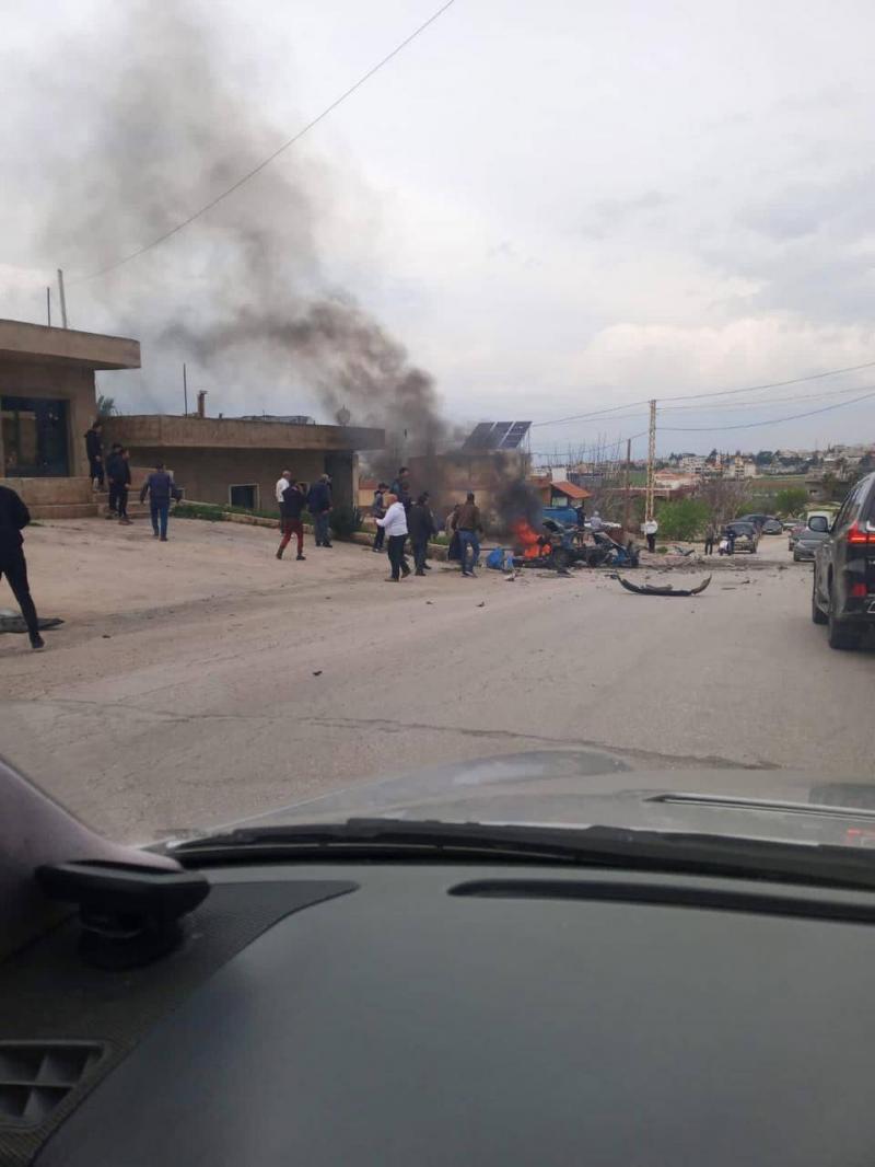 For the First Time: Israel Targets a Car in the Town of Souairi (Video)