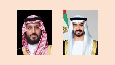 Bin Zayed Receives Condolences from Mohammed bin Salman on Sheikh Tahnoun's Passing