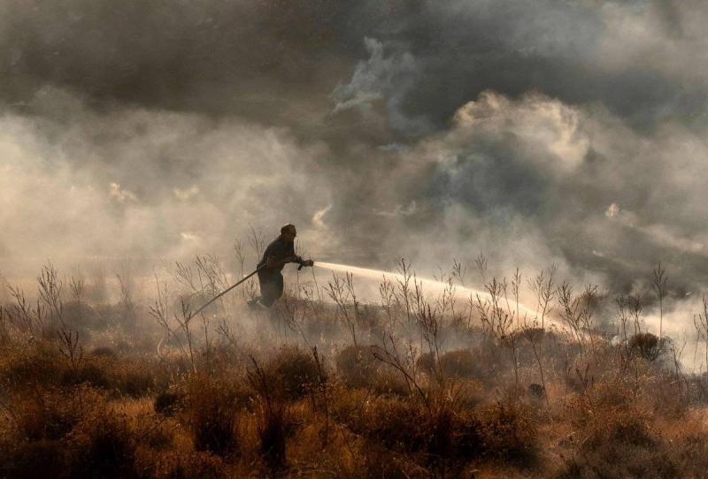 # Multinational Team Fights Forest Fire in Cyprus