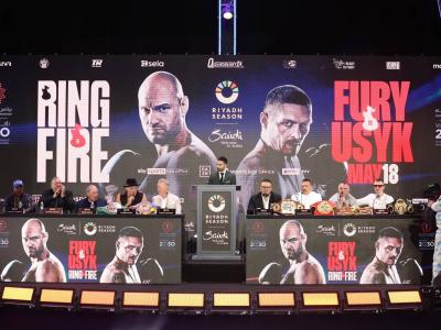 Title: "Historic 'Ring of Fire' Match Between Fury and Usyk"