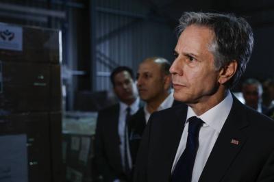 Blinken Arrives in Tel Aviv After Regional Tour (Video)