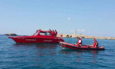 Rescue of a Citizen Off the Raouche Shore