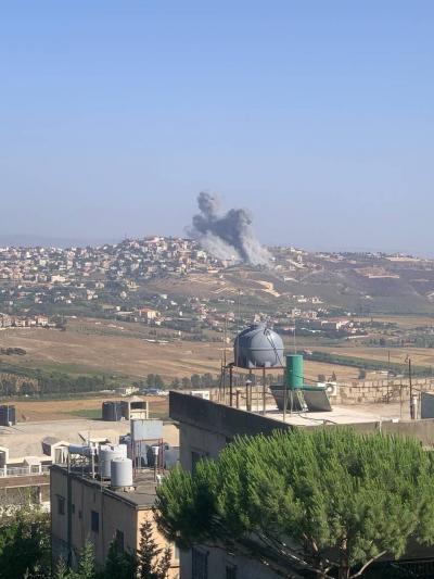 Israeli Airstrike on the Town of Khiam (Image)