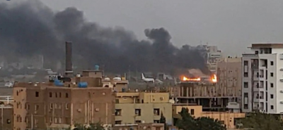 Oil Depot Fires Turn Day into Night in Sudan