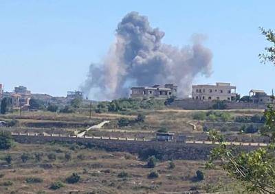 Israeli Airstrike on a House in Yater Town