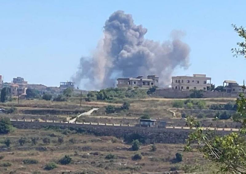 Israeli Airstrike on a House in Yater Town