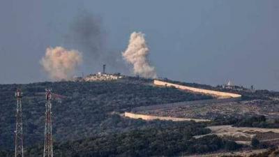 Mock Airstrikes Over the Villages of Tyre and Bint Jbeil at Night