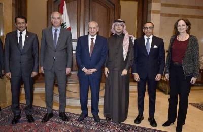 Berri Meets the "Quintet": Egyptian Ambassador Calls It a Constructive Step Towards Presidential Elections