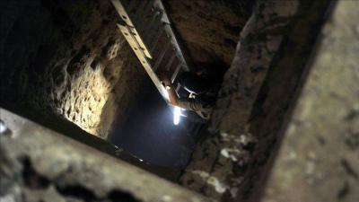 Tunnel Explosion in Gaza Recovering Bodies of Captives