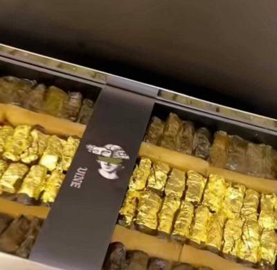 Golden-Gilded Grape Leaves at a Restaurant in Kuwait! (Video)
