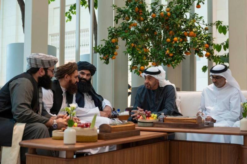 Mohammed bin Zayed Discusses Cooperation Relations with Haqqani