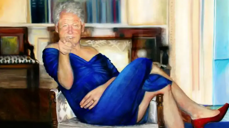 Bill Clinton in a Blue Dress at the White House?