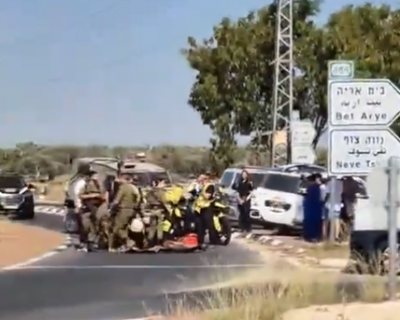 Title: Israeli Soldier Injured in Hit-and-Run West of Ramallah (Video)
