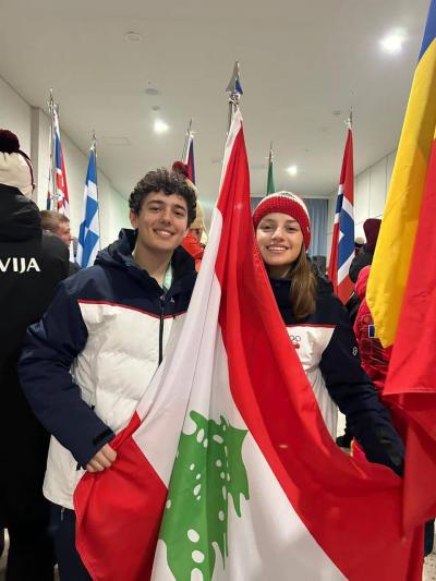 Kiana Sakkal Launches Lebanese Delegation Competitions at the 4th Winter Youth Olympic Games