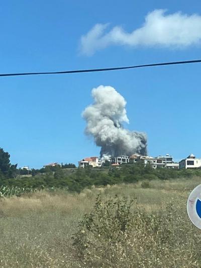 Israeli Airstrike Targets Ambulance in Nakoura (Video)