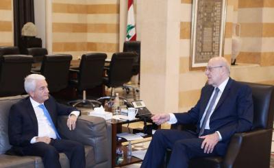 Mikati Discussed the Issue of Syrian Refugees with the Italian Ambassador