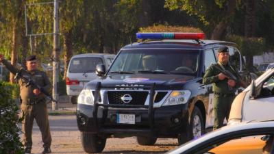 Video.. Disaster Almost Strikes Police Patrol in Baghdad