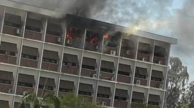 Title: Fire Breaks Out in the Faculty of Medicine Building at Assiut University