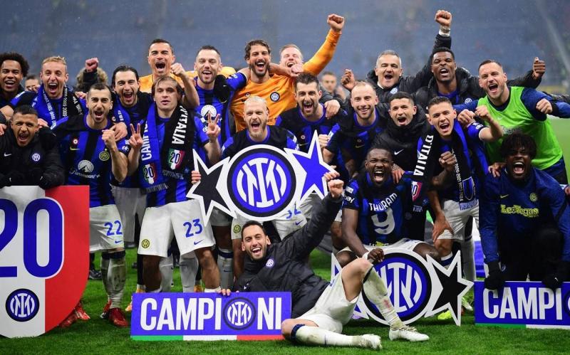 Inter Crowned Italian League Champions for the Twentieth Time