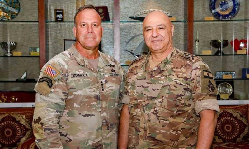 Army Commander Discusses Lebanon and Regional Situation with U.S. Central Command Chief