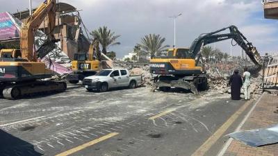 Fall of Pedestrian Bridge in Khamis Mushait