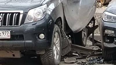 Explosion of a Bomb on a Car in Moscow Injures One Person