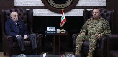 Jumblatt Rejects Appointment of Chief of Staff Before Extension for Aoun