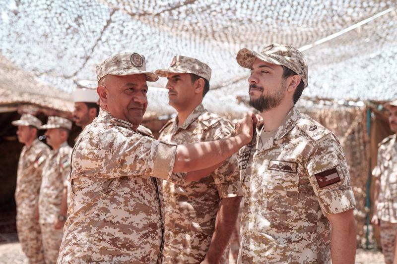 Promotion of the Jordanian Crown Prince to the Rank of Captain