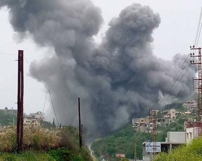 Airstrike on Wazzani in the Morning and Sweeping of the Town with Machine Guns