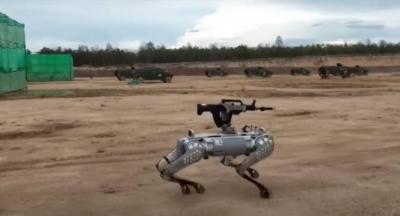 Chinese Army Showcases Robot Dog Equipped with Machine Gun