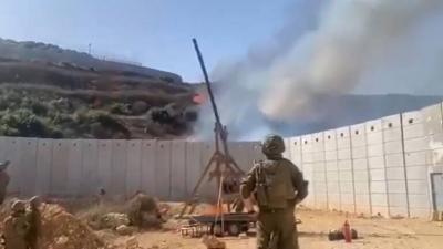 Israeli Army Uses Catapult (Video)