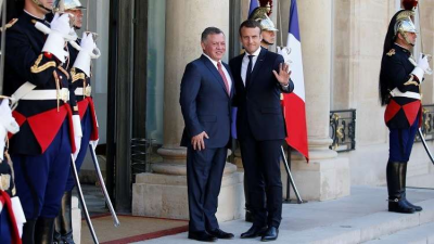 King Abdullah and Macron Emphasize the Importance of Supporting Efforts to Enhance Lebanon's Stability