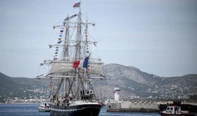Ignition of the "Paris Olympics" Flame by Sea to France
