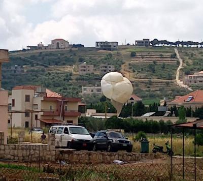 "Hezbollah" Targets Spy Balloon (Image)