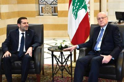 Hariri at the Grand Serail
