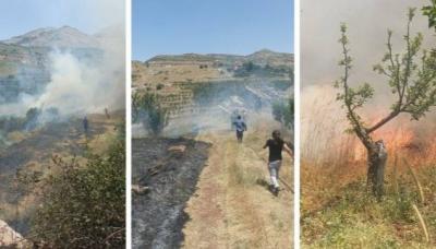 Major Fire Encircles Homes in Tannourine