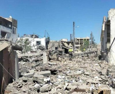 Israeli Airstrike on a House in Tyre Harfa