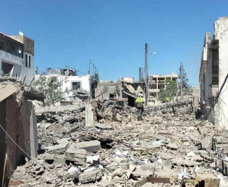 Israeli Airstrike on a House in Tyre Harfa