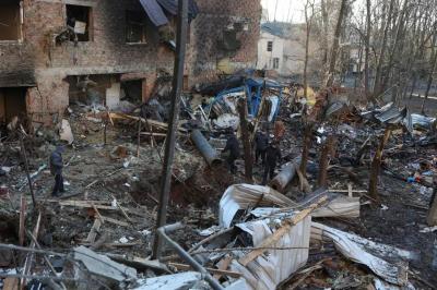 Russian Rocket Strike Hits Hotel in Ukraine