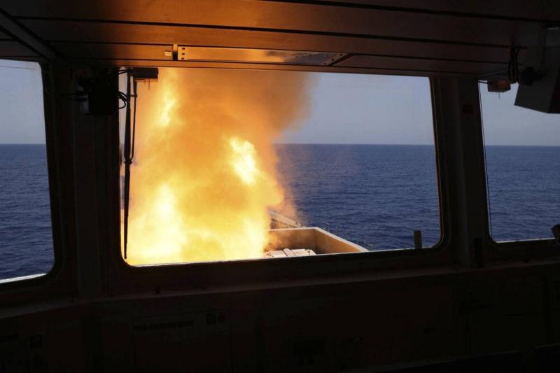 Intercepting Cruise Missile in Houthi-Controlled Area