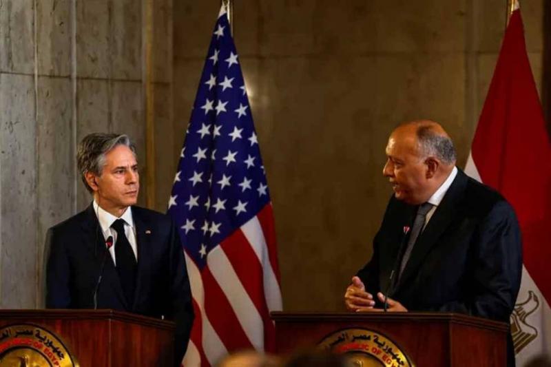Shukri During Meeting with Blinken: We Reject Any Israeli Military Operation in Rafah