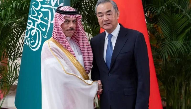 Meeting Between Wang Yi and Faisal bin Farhan... Discussion on Developments