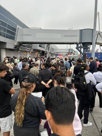 Fire at JFK Airport