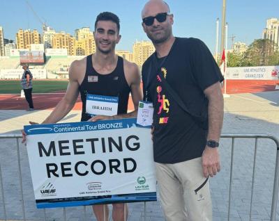 Gold Medal for Runner Mark Anthony Ibrahim in Dubai