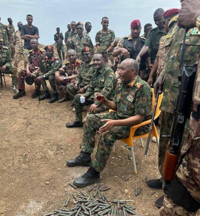 Pictures: Burhan Inspects the Front Lines in Sennar State!