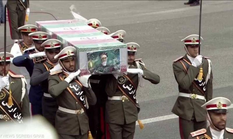 Crowds Participate in the Funeral of Raisi… Khamenei Prays Over His Body and Accompanying Victims