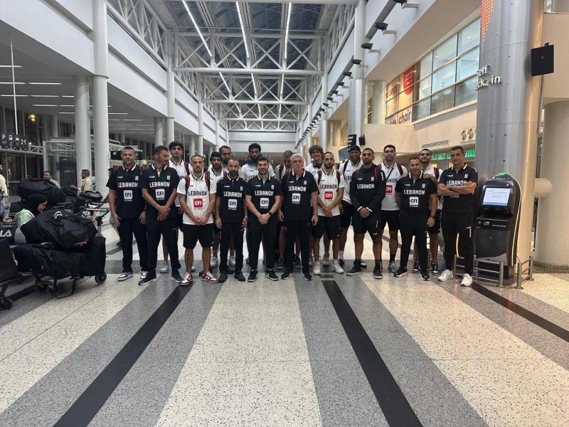 Lebanese Men's Basketball Team Depart for Training Camp in Lithuania