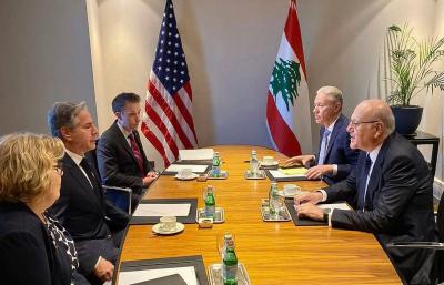 Mikati Meets Blinken in Jordan: Lebanon Committed to 1701